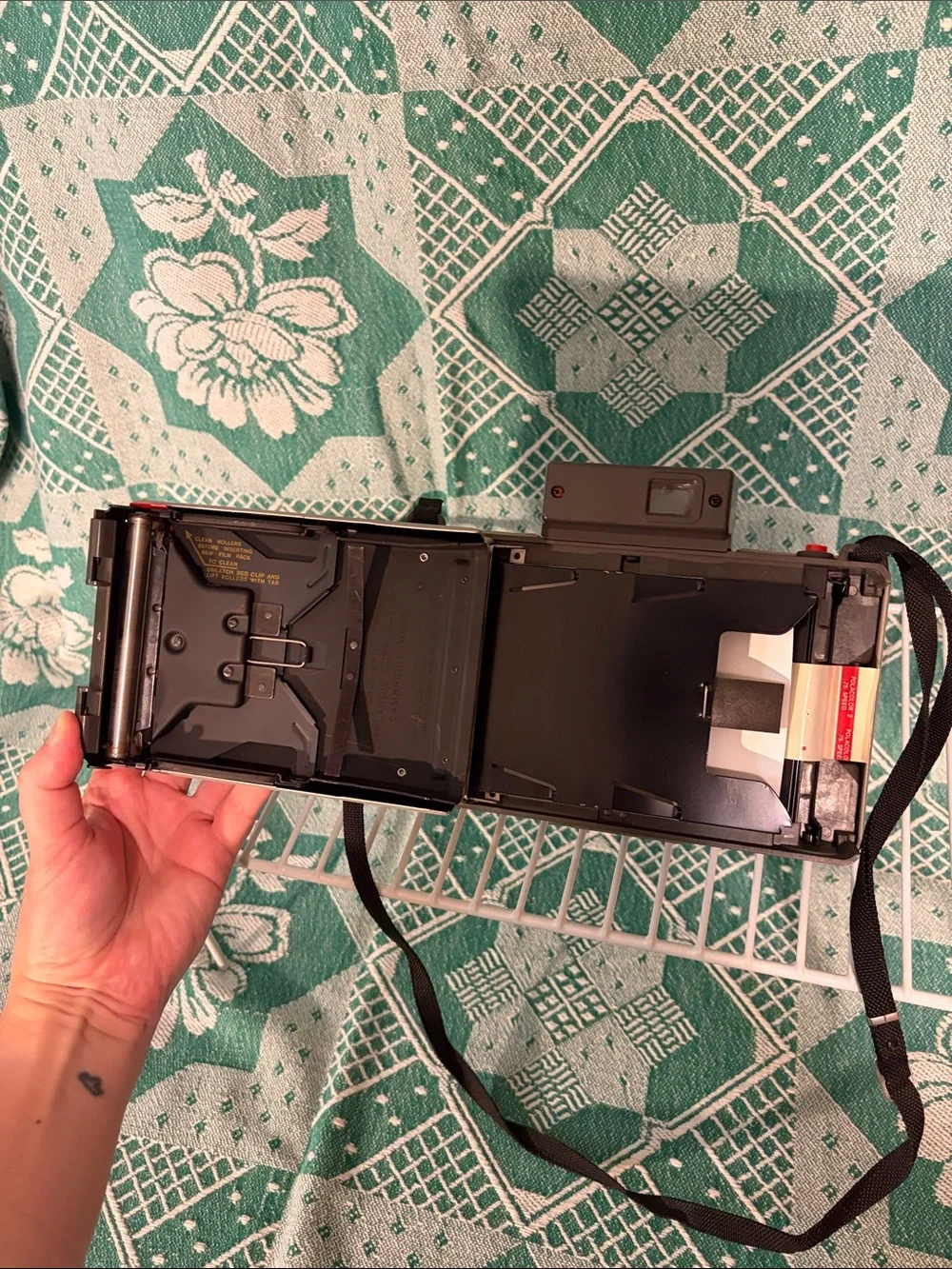 Polaroid Automatic 210 Land Camera with Black Strap